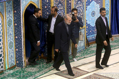 علی لاریجانی، رییس مجلس شورای اسلامی در نماز جمعه روز جهانی قدس