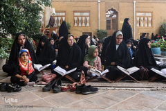 مراسم جزء‌خوانی در خانه موزه شهید مدرس