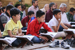 مراسم جزء‌خوانی در خانه موزه شهید مدرس