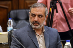 رحیم قربانی در مراسم رونمایی از کمیک استریپ شهید محسن حججی