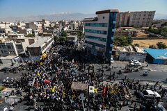 تشییع پیکر شهید مدافع حرم محمد جنتی