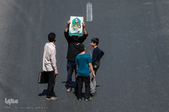 تشییع پیکر شهید مدافع حرم محمد جنتی