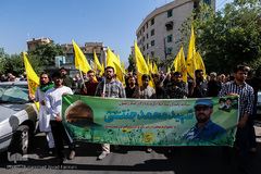 تشییع پیکر شهید مدافع حرم محمد جنتی