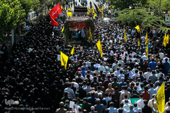 تشییع پیکر شهید مدافع حرم محمد جنتی