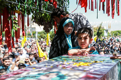 تشییع پیکر شهید مدافع حرم محمد جنتی