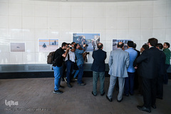 افتتاح نمایشگاه عکس های سیل در ایوان انتظار