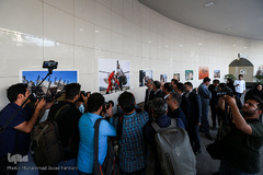 افتتاح نمایشگاه عکس های سیل در ایوان انتظار