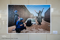 افتتاح نمایشگاه عکس های سیل در ایوان انتظار