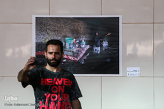 افتتاح نمایشگاه عکس های سیل در ایوان انتظار