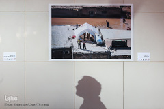 افتتاح نمایشگاه عکس های سیل در ایوان انتظار