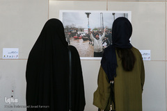 افتتاح نمایشگاه عکس های سیل در ایوان انتظار