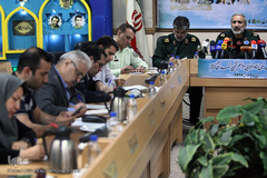 نشست رسانه ای تشییع پیکرهای مطهر ۱۵۰شهید گمنام دفاع مقدس