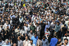 مراسم تشییع پیکر مطهر ۱۵۰ شهید دفاع مقدس