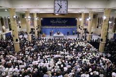 دیدار کارگزاران حج ۹۸ با حضرت آیت‌الله العظمی خامنه‌ای، رهبر معظم انقلاب اسلامی