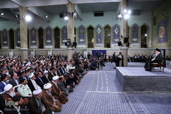 دیدار کارگزاران حج ۹۸ با حضرت آیت‌الله العظمی خامنه‌ای، رهبر معظم انقلاب اسلامی