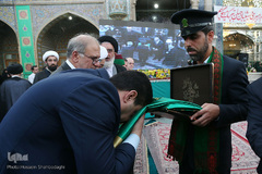 آئین تعویض پرچم حرم حضرت معصومه(س)