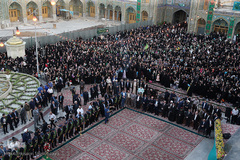 آئین تعویض پرچم حرم حضرت معصومه(س)