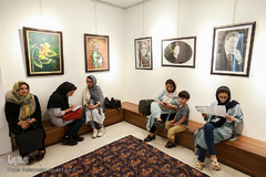 افتتاح نمایشگاه گروهی گل های فیروزه ای