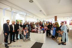 افتتاح نمایشگاه گروهی گل های فیروزه ای