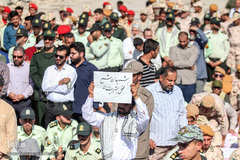 استقبال از پیکر‌های ۴۴ شهید دفاع مقدس در مرز شلمچه