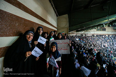 تجمع بزرگ دختران انقلاب در ورزشگاه شهید شیرودی