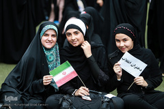 تجمع بزرگ دختران انقلاب در ورزشگاه شهید شیرودی