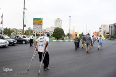 کاروان زائران پیاده امام رضا(ع)