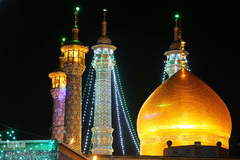 شب میلاد امام رضا(ع) در بارگاه کریمه اهل بیت(س)