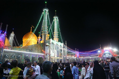 شب میلاد امام رضا(ع) در بارگاه کریمه اهل بیت(س)