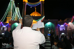 شب میلاد امام رضا(ع) در بارگاه کریمه اهل بیت(س)