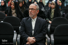 مصطفی صدرزاده در آیین اختتامیه جشنواره کتابت سوره انسان