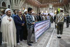 تجدید میثاق کارکنان شورای هماهنگی تبلیغات اسلامی با آرمان‌های امام خمینی(ره)