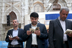 عیسی علیزاده، معاون فرهنگی جهاددانشگاهی در مراسم تجدید میثاق جهادگران دانشگاهی با آرمانهای رهبر کبیر انقلاب