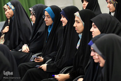 دیدار مدال‌آوران المپیادهای علمی و اعضای تیم ملی والیبال جوانان با رهبر انقلاب