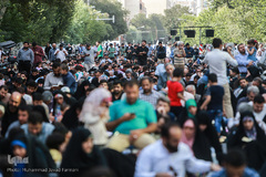 مراسم دعای عرفه در خیابان سعدی تهران