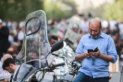 مراسم دعای عرفه در خیابان سعدی تهران