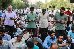 مراسم دعای عرفه در خیابان سعدی تهران