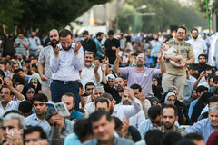 مراسم دعای عرفه در خیابان سعدی تهران