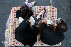 مراسم دعای عرفه در خیابان سعدی تهران