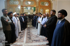 مراسم بزرگداشت آیت الله محمد آصف محسنی(ره) در شبستان امام خمینی (ره) حرم مطهر حضرت فاطمه معصومه سلام الله علیها