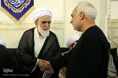 مراسم بزرگداشت آیت الله محمد آصف محسنی(ره) در شبستان امام خمینی (ره) حرم مطهر حضرت فاطمه معصومه سلام الله علیها