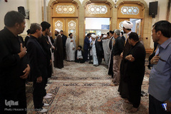 مراسم بزرگداشت آیت الله محمد آصف محسنی(ره) در شبستان امام خمینی (ره) حرم مطهر حضرت فاطمه معصومه سلام الله علیها