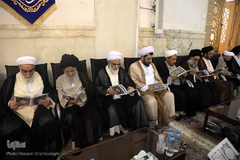 مراسم بزرگداشت آیت الله محمد آصف محسنی(ره) در شبستان امام خمینی (ره) حرم مطهر حضرت فاطمه معصومه سلام الله علیها