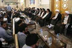 مراسم بزرگداشت آیت الله محمد آصف محسنی(ره) در شبستان امام خمینی (ره) حرم مطهر حضرت فاطمه معصومه سلام الله علیها