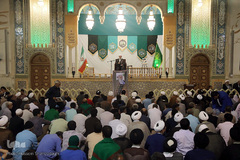 مراسم بزرگداشت آیت الله محمد آصف محسنی(ره) در شبستان امام خمینی (ره) حرم مطهر حضرت فاطمه معصومه سلام الله علیها