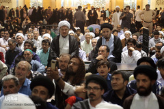 مراسم بزرگداشت آیت الله محمد آصف محسنی(ره) در شبستان امام خمینی (ره) حرم مطهر حضرت فاطمه معصومه سلام الله علیها