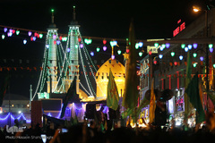 حرم کریمه اهل بیت(ع) در شب عید غدیر