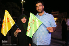 حرم کریمه اهل بیت(ع) در شب عید غدیر