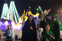 حرم کریمه اهل بیت(ع) در شب عید غدیر