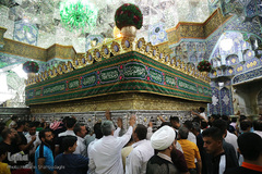 حرم کریمه اهل بیت(ع) در شب عید غدیر